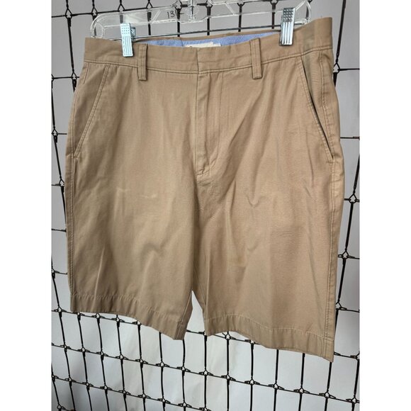 Mens J.Crew Beige Cotton Chino Shorts Size 31 Minor Discoloration on Front - Picture 12 of 14
